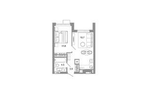 1-к квартира, вторичка, 36м2, 10/25 этаж