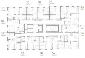 2-к квартира, вторичка, 54м2, 12/25 этаж