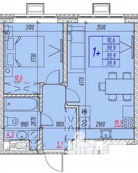 2-к квартира, вторичка, 40м2, 6/25 этаж
