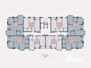 3-к квартира, строящийся дом, 71м2, 6/14 этаж