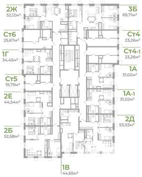 Студия квартира, вторичка, 23м2, 12/18 этаж