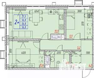 3-к квартира, вторичка, 57м2, 16/25 этаж