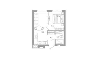 1-к квартира, вторичка, 32м2, 23/25 этаж