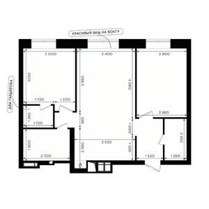 2-к квартира, вторичка, 59м2, 2/24 этаж