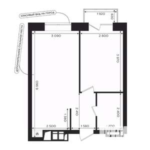 1-к квартира, вторичка, 38м2, 21/24 этаж
