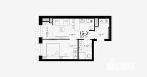 1-к квартира, вторичка, 37м2, 11/23 этаж
