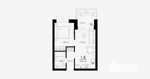 1-к квартира, вторичка, 36м2, 1/23 этаж