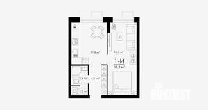 1-к квартира, вторичка, 36м2, 4/23 этаж