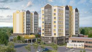 1-к квартира, строящийся дом, 37м2, 8/9 этаж