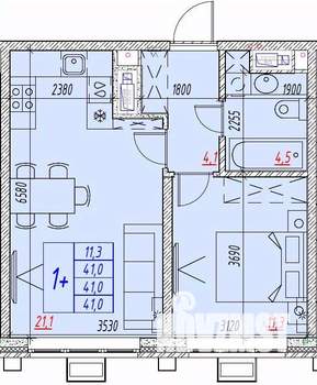 2-к квартира, вторичка, 41м2, 9/25 этаж