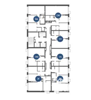 1-к квартира, вторичка, 43м2, 19/23 этаж