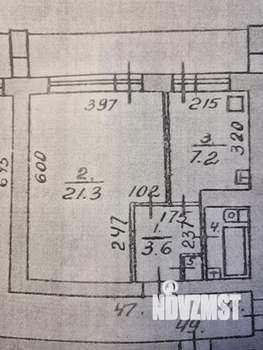 1-к квартира, вторичка, 41м2, 8/12 этаж