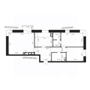 3-к квартира, вторичка, 83м2, 22/24 этаж