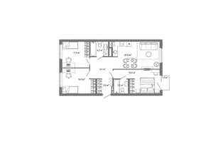 3-к квартира, вторичка, 80м2, 6/25 этаж