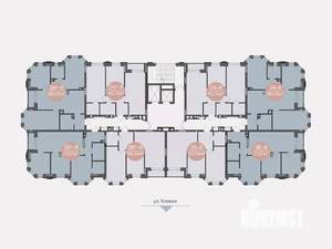2-к квартира, строящийся дом, 64м2, 8/14 этаж