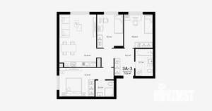 3-к квартира, вторичка, 71м2, 1/9 этаж