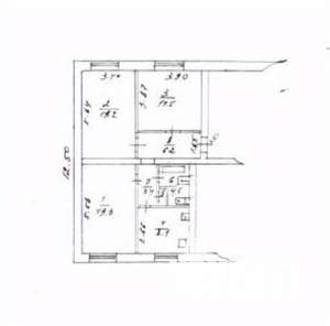 3-к квартира, вторичка, 76м2, 1/2 этаж