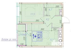 1-к квартира, вторичка, 40м2, 12/18 этаж