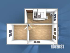 2-к квартира, вторичка, 45м2, 4/5 этаж