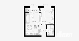 1-к квартира, вторичка, 40м2, 5/23 этаж