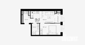 1-к квартира, вторичка, 36м2, 5/23 этаж