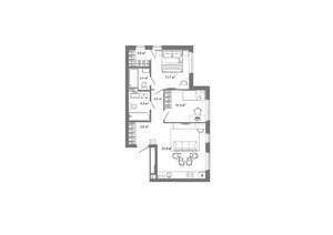 2-к квартира, вторичка, 62м2, 2/25 этаж