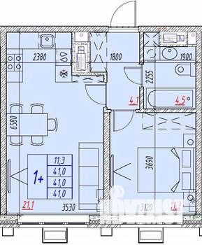 2-к квартира, вторичка, 41м2, 15/25 этаж