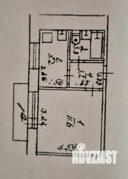 1-к квартира, вторичка, 23м2, 5/5 этаж