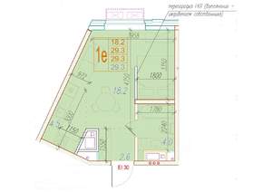 1-к квартира, вторичка, 29м2, 9/24 этаж