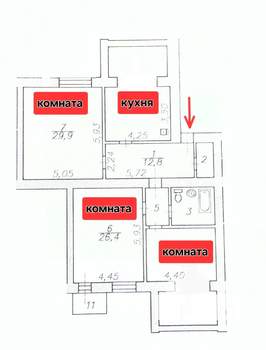 3-к квартира, вторичка, 111м2, 5/9 этаж