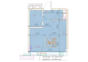 1-к квартира, вторичка, 29м2, 11/24 этаж