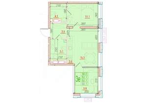 3-к квартира, вторичка, 52м2, 19/24 этаж