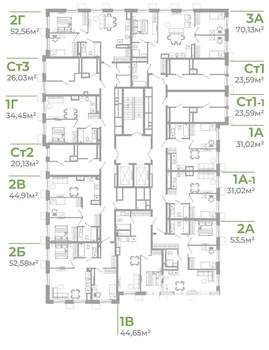 Студия квартира, вторичка, 26м2, 2/18 этаж