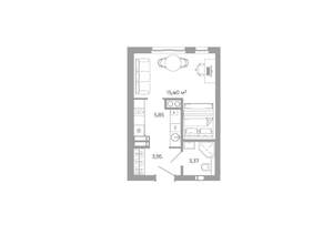 Студия квартира, вторичка, 29м2, 11/25 этаж