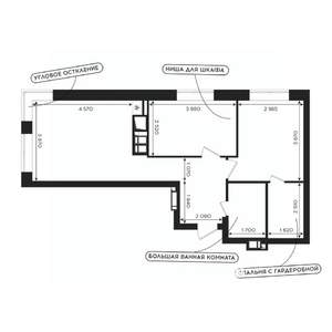2-к квартира, вторичка, 56м2, 7/24 этаж