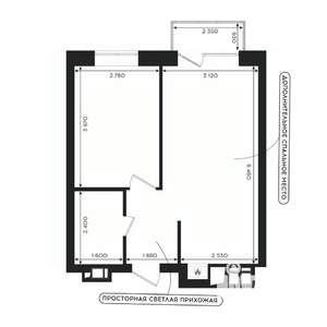 1-к квартира, вторичка, 39м2, 19/24 этаж