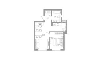 1-к квартира, вторичка, 41м2, 21/25 этаж