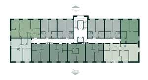 3-к квартира, строящийся дом, 68м2, 2/10 этаж