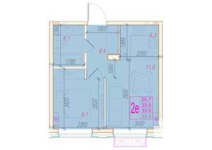 2-к квартира, вторичка, 34м2, 2/24 этаж