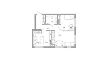 2-к квартира, вторичка, 49м2, 25/25 этаж