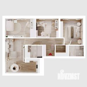 3-к квартира, вторичка, 79м2, 20/25 этаж