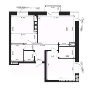 2-к квартира, вторичка, 66м2, 20/24 этаж