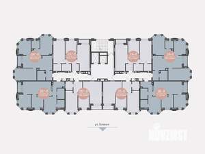 2-к квартира, строящийся дом, 59м2, 8/14 этаж
