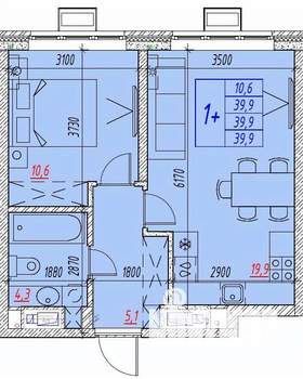 2-к квартира, вторичка, 40м2, 17/25 этаж
