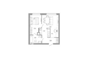 1-к квартира, вторичка, 42м2, 6/25 этаж