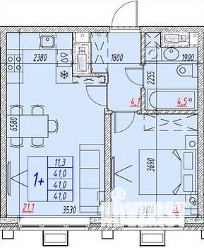 2-к квартира, вторичка, 41м2, 13/25 этаж