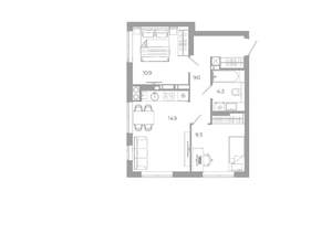 2-к квартира, вторичка, 48м2, 8/25 этаж