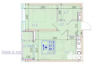 1-к квартира, вторичка, 40м2, 3/18 этаж