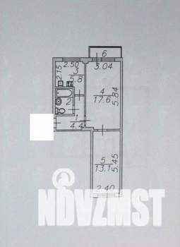 2-к квартира, вторичка, 44м2, 2/5 этаж