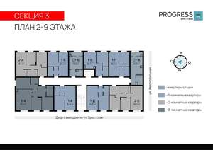 Студия квартира, вторичка, 24м2, 2/9 этаж